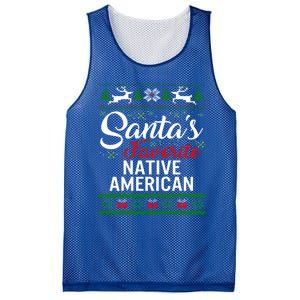 SantaS Favorite Native American Christmas Ugly Fami Gift Mesh Reversible Basketball Jersey Tank