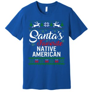 SantaS Favorite Native American Christmas Ugly Fami Gift Premium T-Shirt