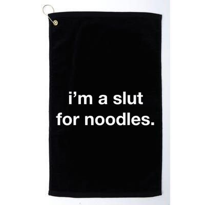 Slut For Noodles Noods Funny Ramen Food Asian Soup Recipes Golf Towel