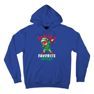 Santas Favorite Nurse Dabbing Elf Christmas Pajama Holiday Funny Gift Hoodie