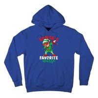 Santas Favorite Nurse Dabbing Elf Christmas Pajama Holiday Funny Gift Tall Hoodie