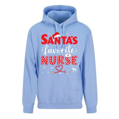 Santa Favorite Nurse For Christmas In Hospital Xmas Unisex Surf Hoodie