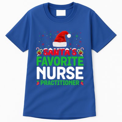 Santas Favorite Nurse Practitioner Christmas Matching Gift Tall T-Shirt