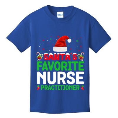 Santas Favorite Nurse Practitioner Christmas Matching Gift Kids T-Shirt