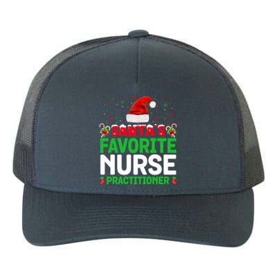 Santas Favorite Nurse Practitioner Christmas Matching Gift Yupoong Adult 5-Panel Trucker Hat