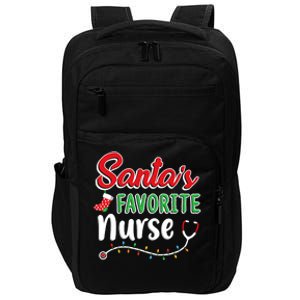 SantaS Favorite Nurse T Cute Merry Xmas Party Crew Impact Tech Backpack