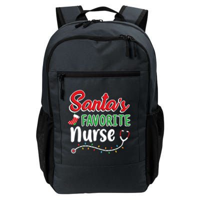 SantaS Favorite Nurse T Cute Merry Xmas Party Crew Daily Commute Backpack