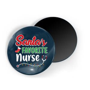 SantaS Favorite Nurse T Cute Merry Xmas Party Crew Magnet