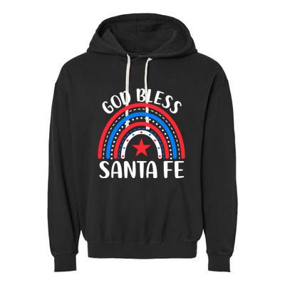 Santa Fe New Mexico Gift I Love Santa Fe Usa Gift Garment-Dyed Fleece Hoodie