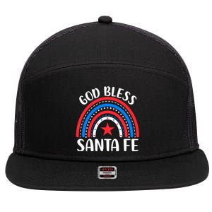 Santa Fe New Mexico Cute Gift I Love Santa Fe Usa Gift 7 Panel Mesh Trucker Snapback Hat