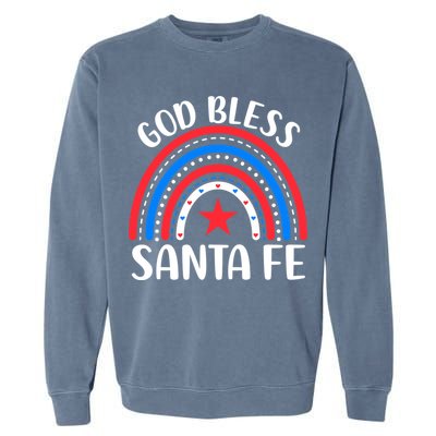 Santa Fe New Mexico Cute Gift I Love Santa Fe Usa Gift Garment-Dyed Sweatshirt