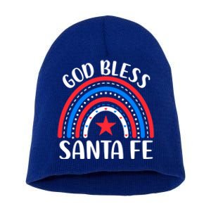 Santa Fe New Mexico Cute Gift I Love Santa Fe Usa Gift Short Acrylic Beanie