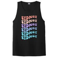 Sydney First Name I Love Sydney Vintage Groovy Birthday PosiCharge Competitor Tank