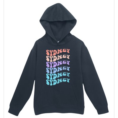 Sydney First Name I Love Sydney Vintage Groovy Birthday Urban Pullover Hoodie