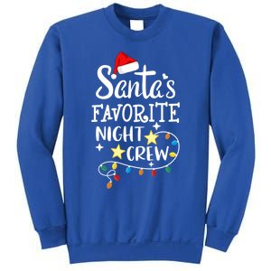 SantaS Favorite Night Crew Christmas Night Shift Nurse Crew Gift Sweatshirt