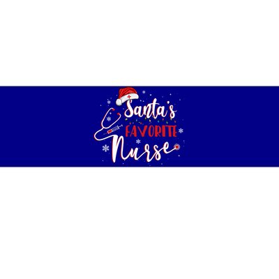 SantaS Favorite Nurse Christmas Nursing Medical Staff Xmas Gift Bumper Sticker