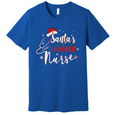 SantaS Favorite Nurse Christmas Nursing Medical Staff Xmas Gift Premium T-Shirt