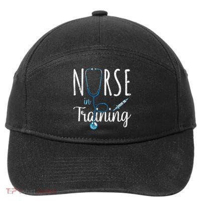 Stethoscope Future Nurse Nursing School Nursery Nurse Gift 7-Panel Snapback Hat