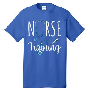 Stethoscope Future Nurse Nursing School Nursery Nurse Gift Tall T-Shirt