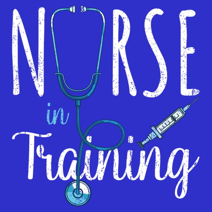 Stethoscope Future Nurse Nursing School Nursery Nurse Gift V-Neck T-Shirt
