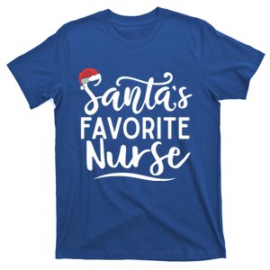 SantaS Favorite Nurse Christmas Funny Nursing Love Funny Gift T-Shirt