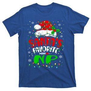 Santa Favorite Nurse Practitioner Christmas Np Nurse Gift T-Shirt