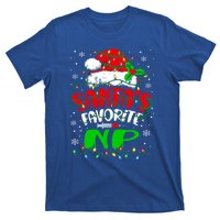 Santa Favorite Nurse Practitioner Christmas Np Nurse Gift T-Shirt