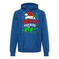 Santa Favorite Nurse Practitioner Christmas Np Nurse Gift Premium Hoodie