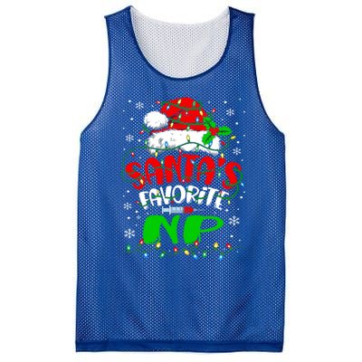 Santa Favorite Nurse Practitioner Christmas Np Nurse Gift Mesh Reversible Basketball Jersey Tank