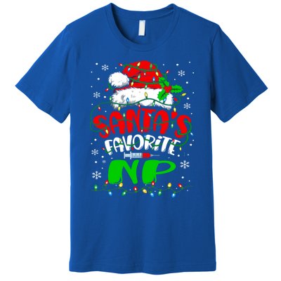 Santa Favorite Nurse Practitioner Christmas Np Nurse Gift Premium T-Shirt