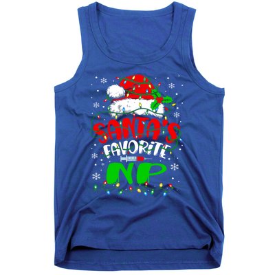 Santa Favorite Nurse Practitioner Christmas Np Nurse Gift Tank Top