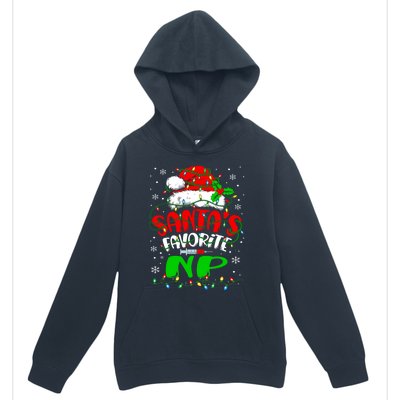 Santa Favorite Nurse Practitioner Christmas Np Nurse Gift Urban Pullover Hoodie