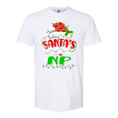 Santa Favorite Nurse Practitioner Christmas Np Nurse Gift Softstyle CVC T-Shirt