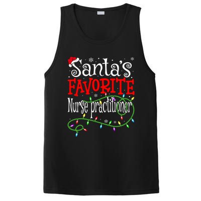 Santa Favorite Nurse Practitioner Funny Christmas Nursing Gift PosiCharge Competitor Tank