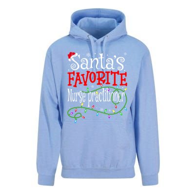 Santa Favorite Nurse Practitioner Funny Christmas Nursing Gift Unisex Surf Hoodie