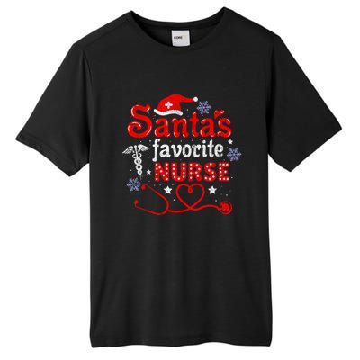 SantaS Favorite Nurse Vintage Meaningful Gift Tall Fusion ChromaSoft Performance T-Shirt