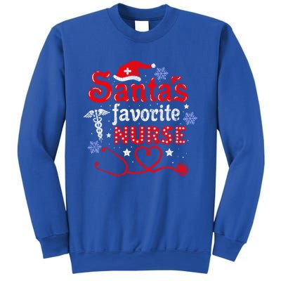 SantaS Favorite Nurse Vintage Meaningful Gift Sweatshirt