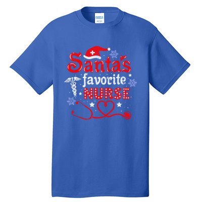 SantaS Favorite Nurse Vintage Meaningful Gift Tall T-Shirt