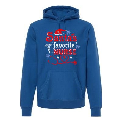 SantaS Favorite Nurse Vintage Meaningful Gift Premium Hoodie