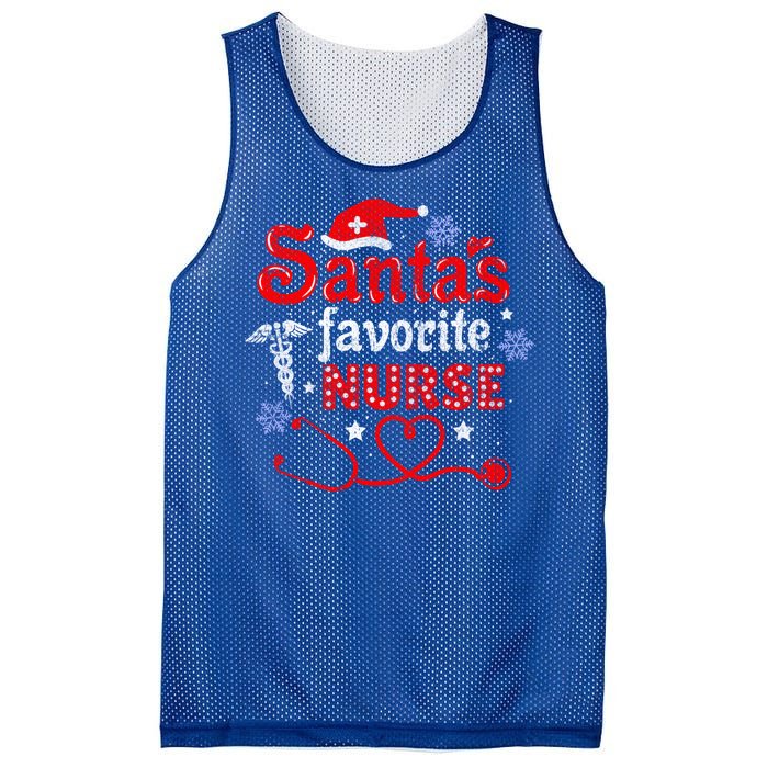 SantaS Favorite Nurse Vintage Meaningful Gift Mesh Reversible Basketball Jersey Tank