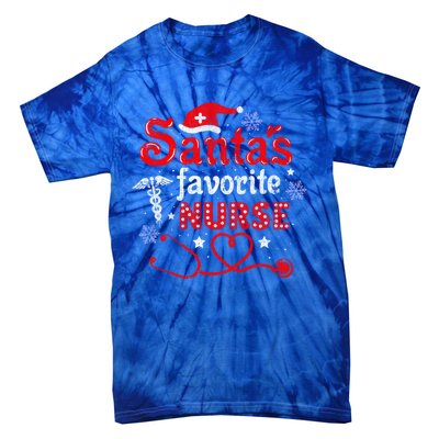 SantaS Favorite Nurse Vintage Meaningful Gift Tie-Dye T-Shirt