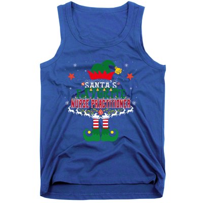 Santas Favorite Nurse Anesthetist Elf Christmas Tree Xmas Gift Tank Top