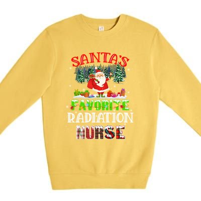 Santas Favorite Nurse Family Matching Group Christmas Gift Premium Crewneck Sweatshirt