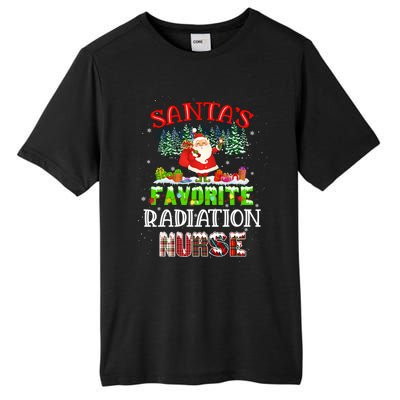 Santas Favorite Nurse Family Matching Group Christmas Gift Tall Fusion ChromaSoft Performance T-Shirt