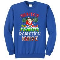 Santas Favorite Nurse Family Matching Group Christmas Gift Tall Sweatshirt