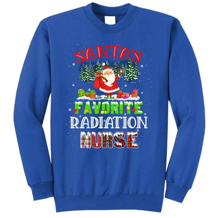 Santas Favorite Nurse Family Matching Group Christmas Gift Tall Sweatshirt