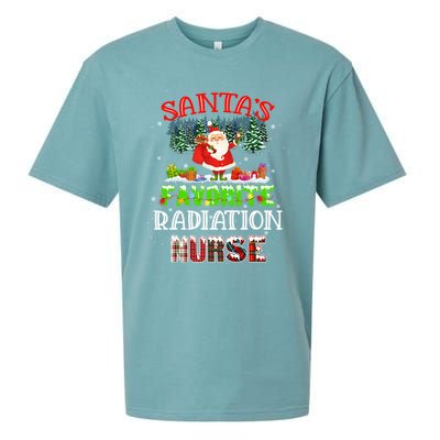 Santas Favorite Nurse Family Matching Group Christmas Gift Sueded Cloud Jersey T-Shirt