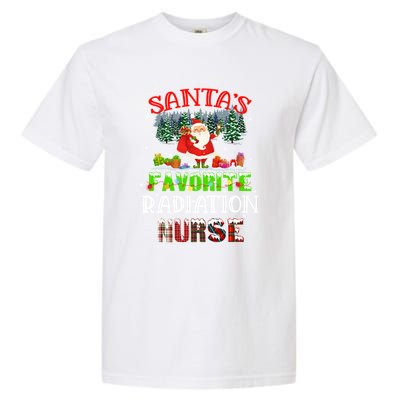 Santas Favorite Nurse Family Matching Group Christmas Gift Garment-Dyed Heavyweight T-Shirt