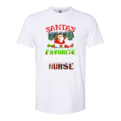 Santas Favorite Nurse Family Matching Group Christmas Gift Softstyle CVC T-Shirt