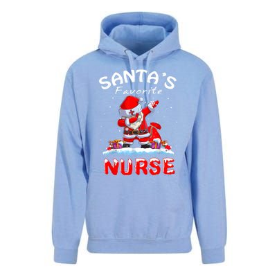 SantaS Favorite Nurse Christmas Funny Dabbing Santa Swea Unisex Surf Hoodie